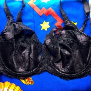 Panache Clara 32GG UK size (32J US) black lace